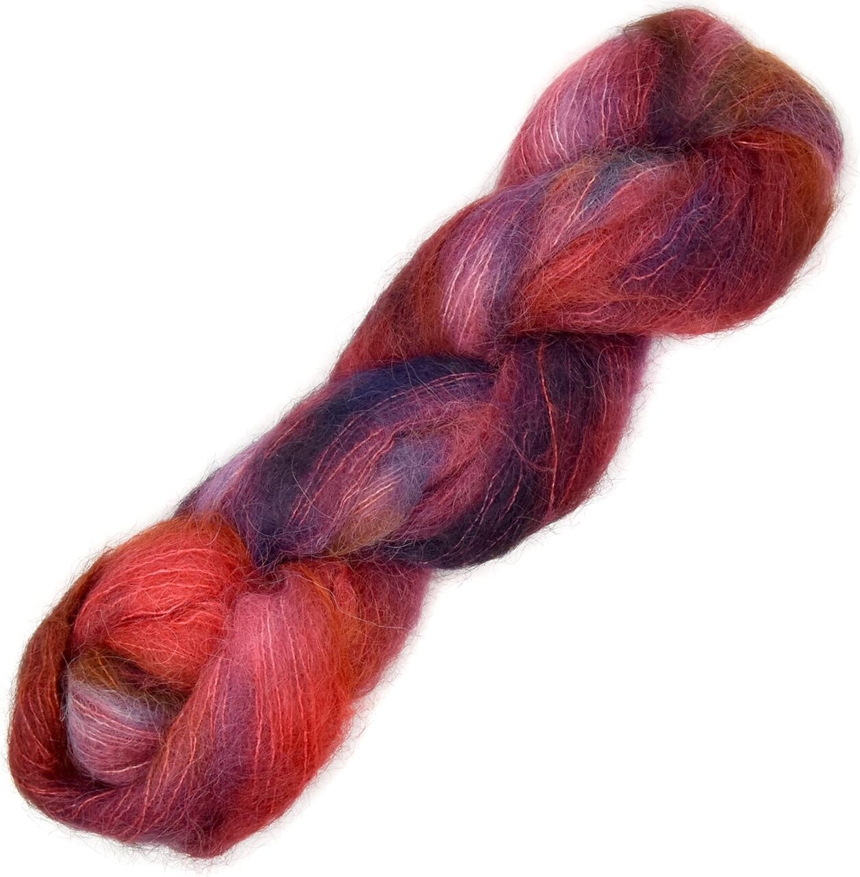 Suri Sensation Brushed Suri Alpaca: Super-Soft Lace Weight Yarn for Knit and Crochet, Non-Itchy, Pacific Northwest Hand Dyed.